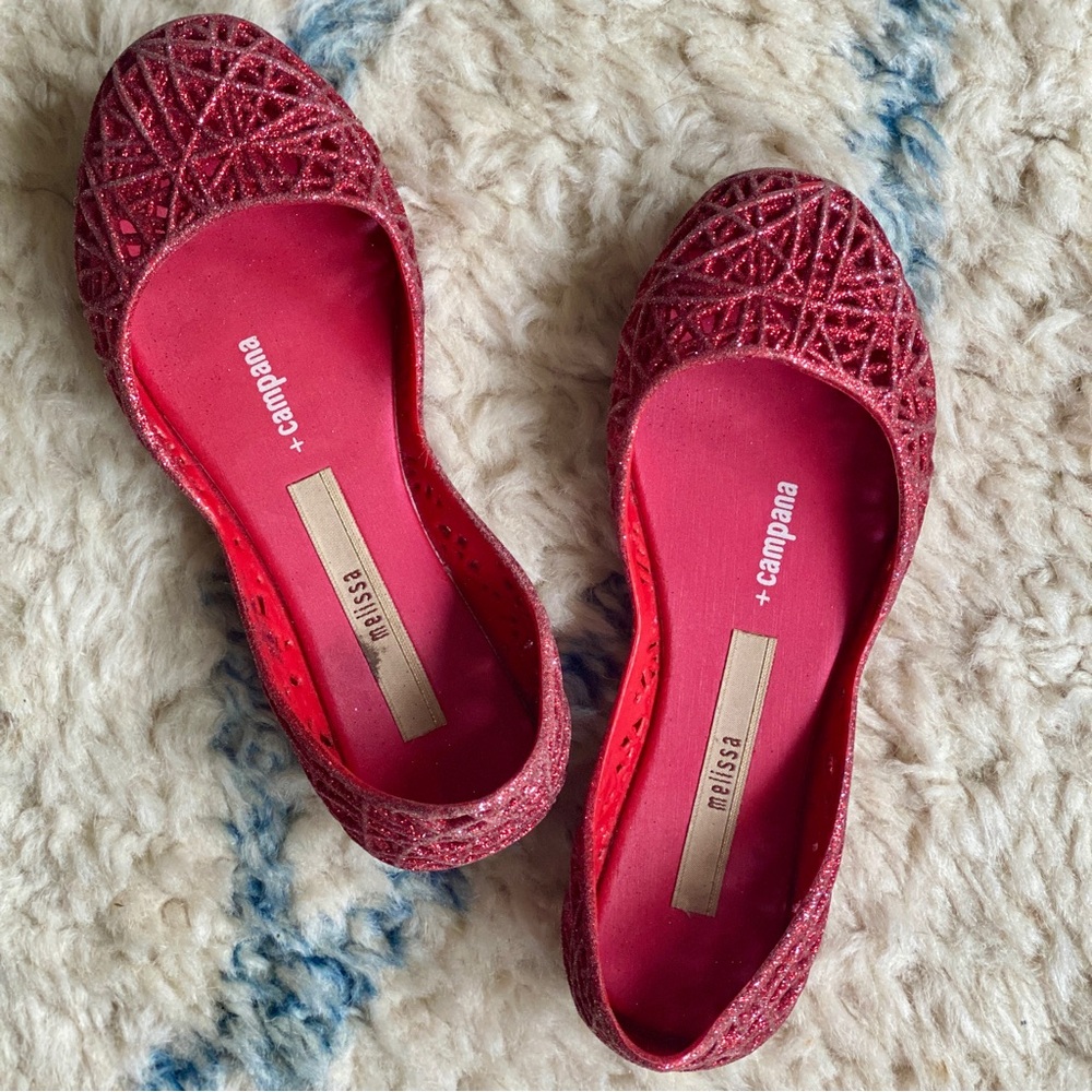 Girls Melissa Campana ballerina flats size 12 (eu 30)